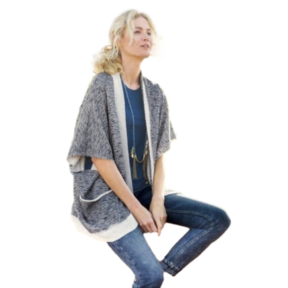 Soft Surroundings Sweaters - Soft Surroundings Women’s Cardigan Grasse Open Front Sleeveless Sweater Sz L/XL